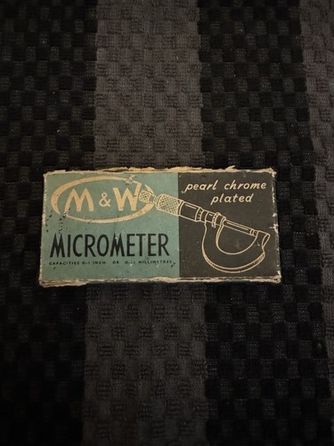 Moore and wright micrometer - and,