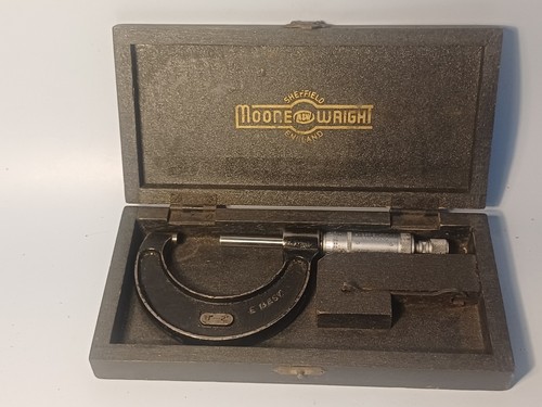 Moor and wright micrometer - and,