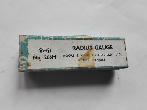 Moore and wright radius gauge - moore,